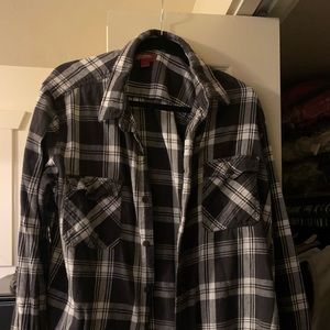 Black and white flannel